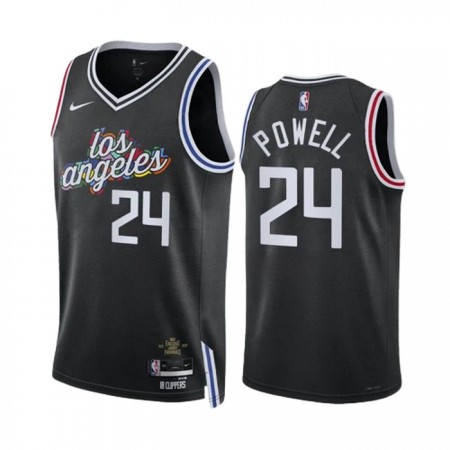 Dres Los Angeles Clippers Norman Powell 24 Nike 2022-23 City Edition Crno Swingman